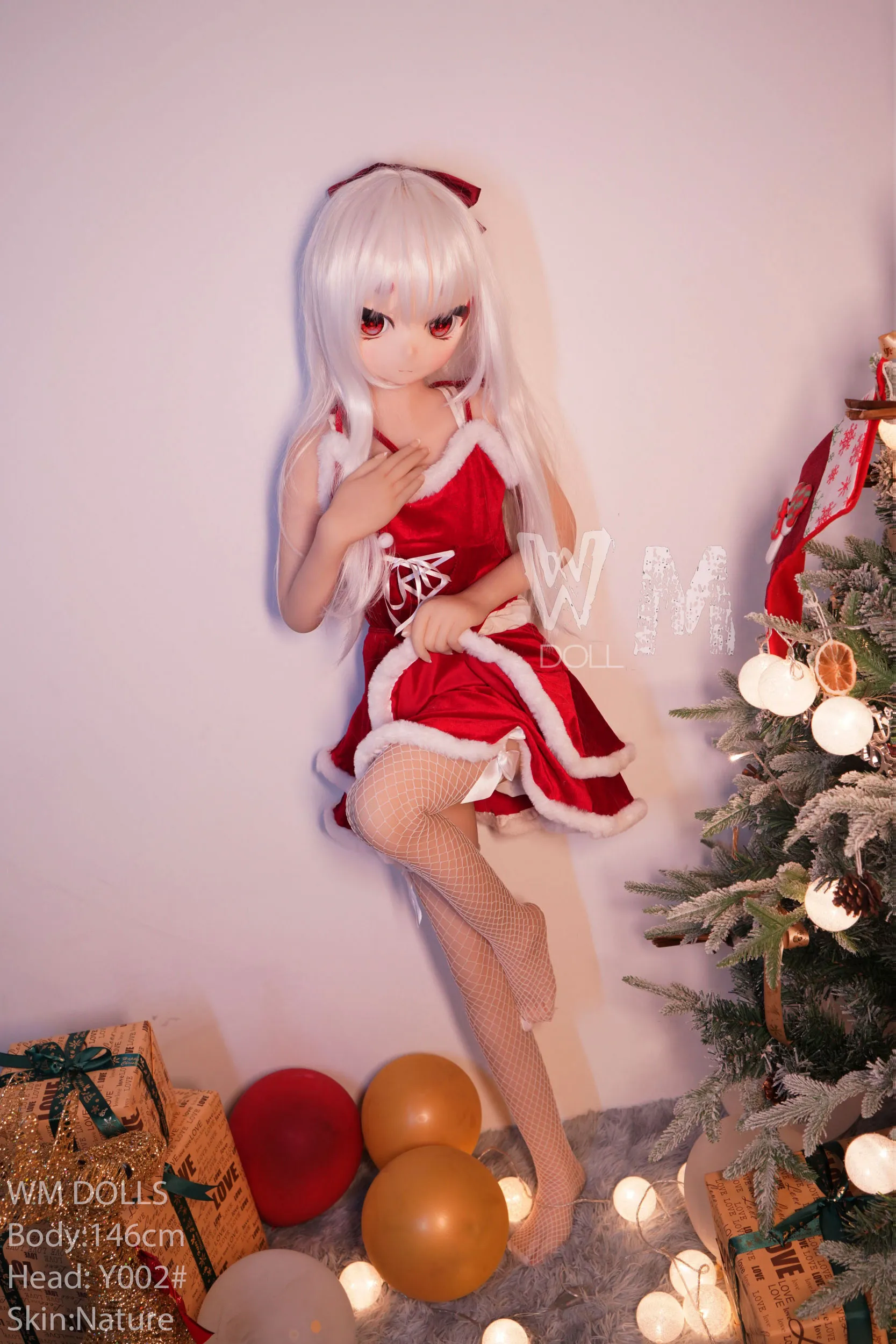 146cm (4ft9) คัพ B ตุ๊กตารักสไตล์อนิเมะที่เหมือนจริง หัว PVC + ตัว S-TPE ตุ๊กตายาง หัว #Y002
